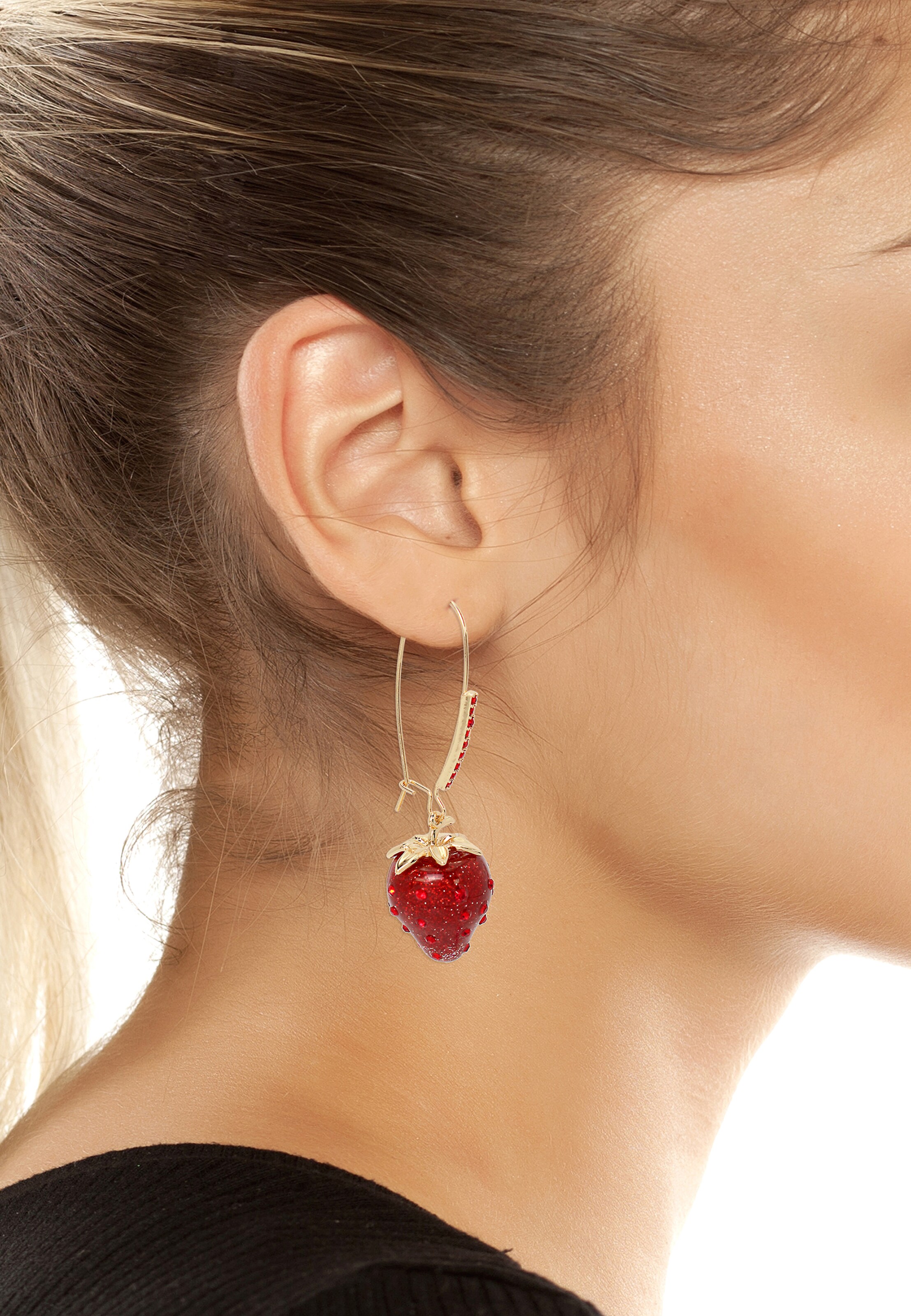 Betsey Johnson Oorbellen in Rood