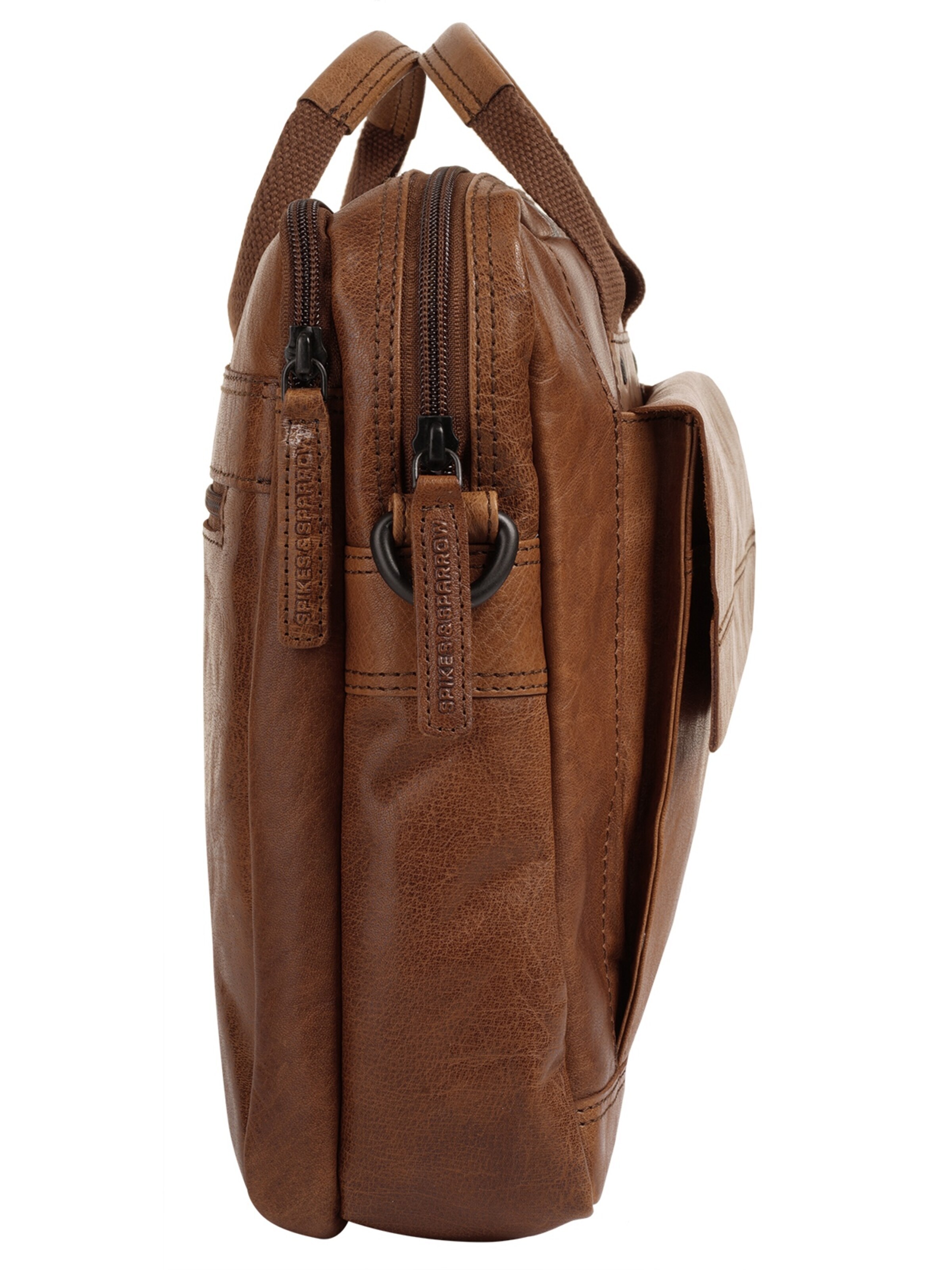 Spikes & Sparrow Briefcase in Brown