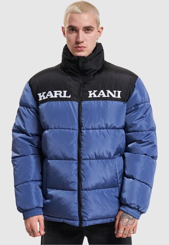 Karl Kani Between-Season Jacket 'Essential' in Blue: front