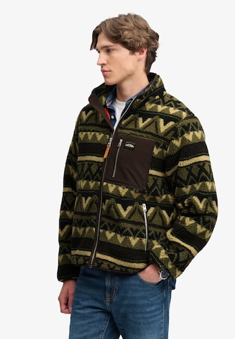 Superdry & Co Fleecejacke in Grün