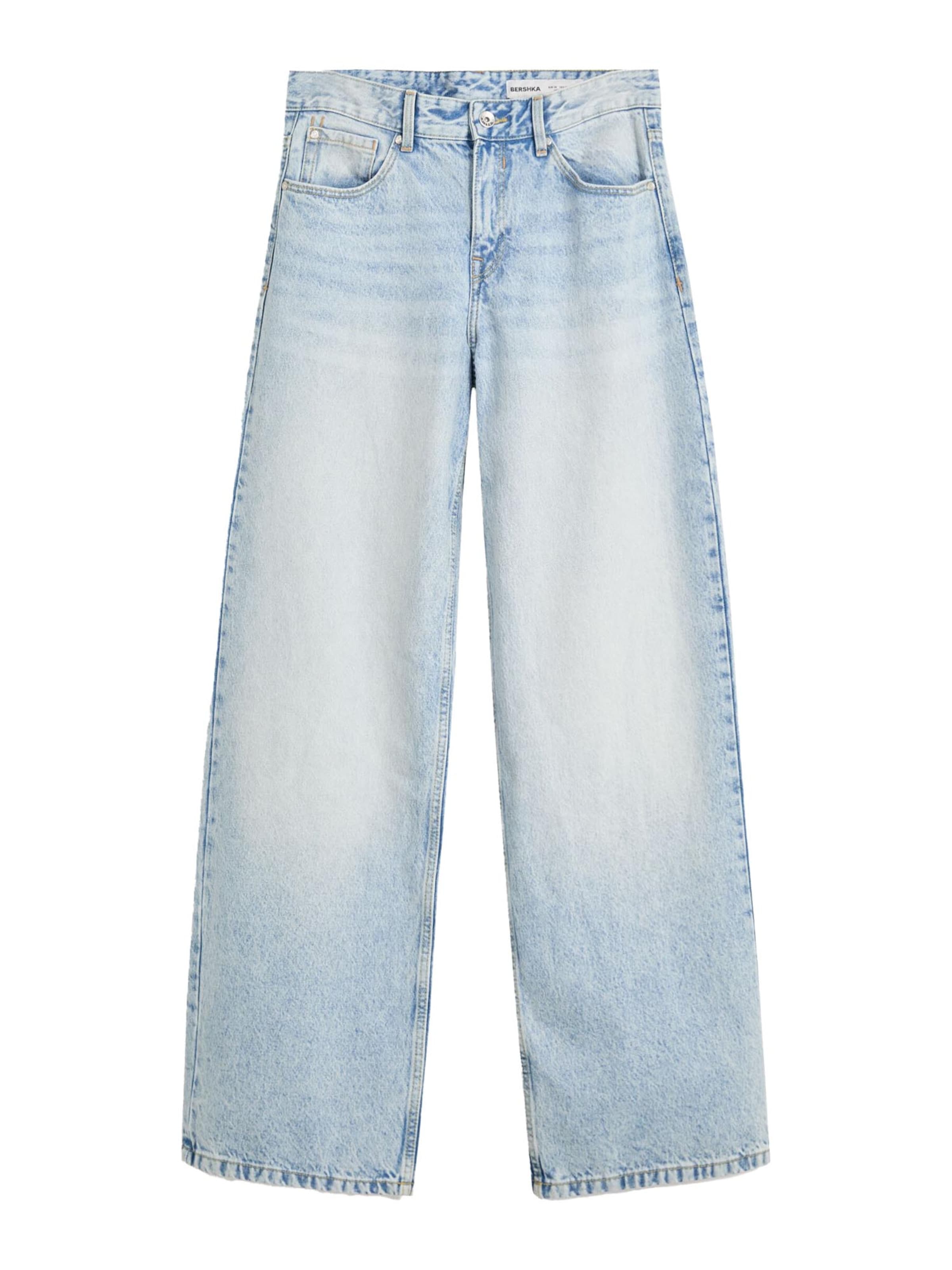 Bershka Luźne Jeansy w kolorze niebieski: przód