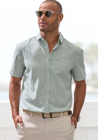 JOHN DEVIN Regular fit Button Up Shirt in Green: front