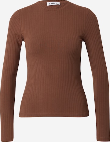 EDITED Shirt 'Ginger' in Brown: front