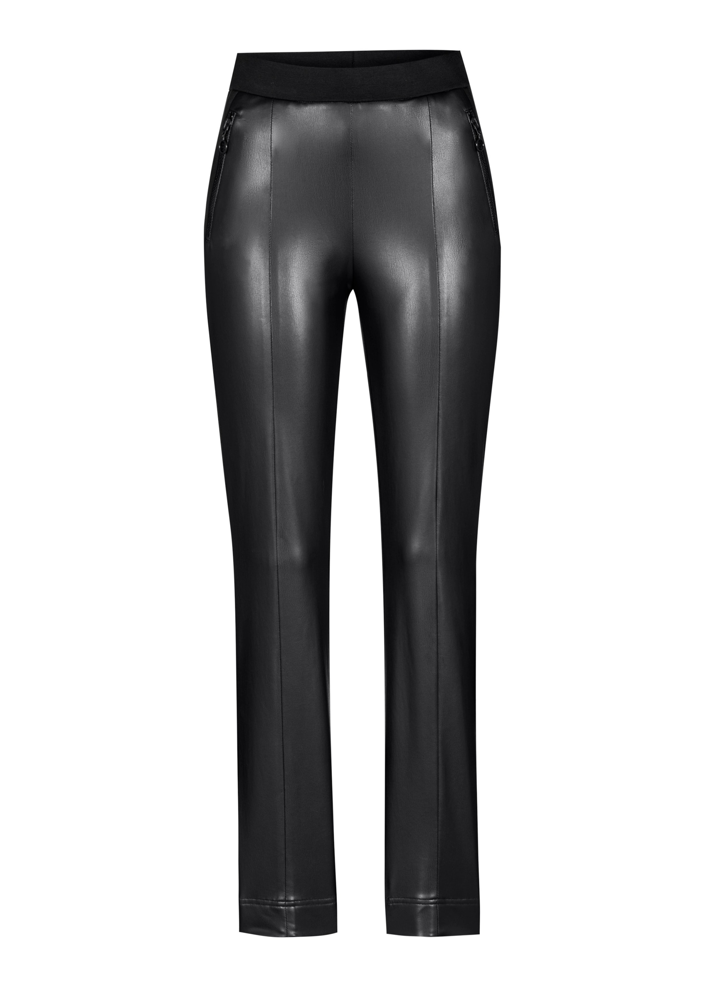 STEHMANN Skinny Hose in Schwarz: Vorderseite