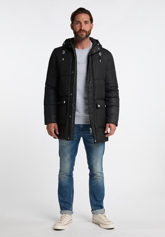 DreiMaster Maritim Winterparka in Zwart