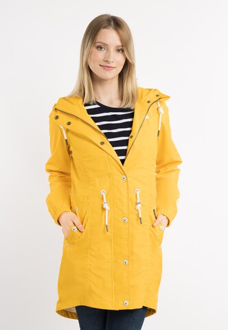 Manteau fonctionnel Schmuddelwedda en jaune : devant