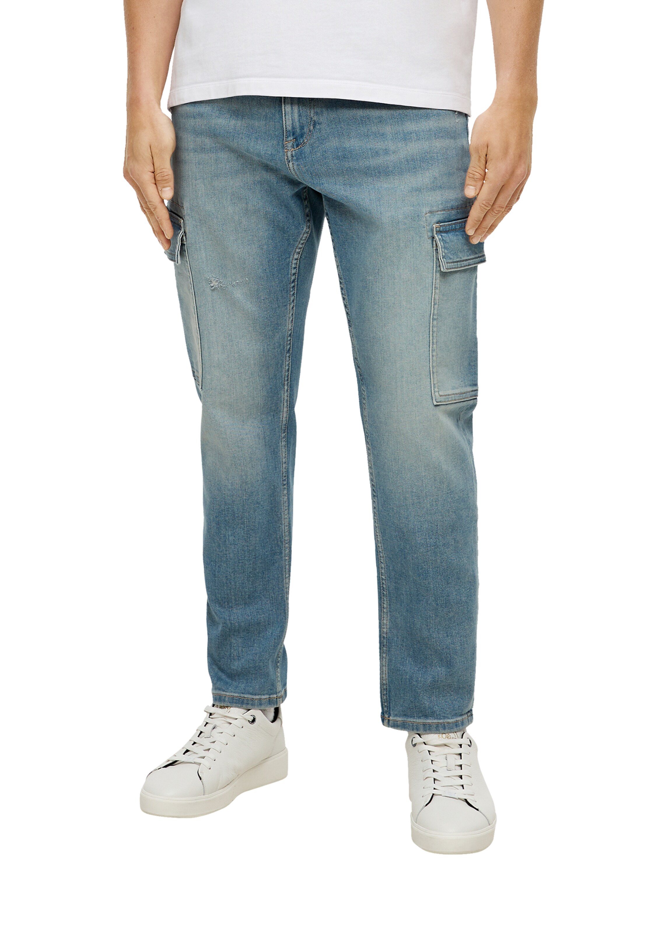 Regular Jeans cargo s.Oliver en bleu : devant