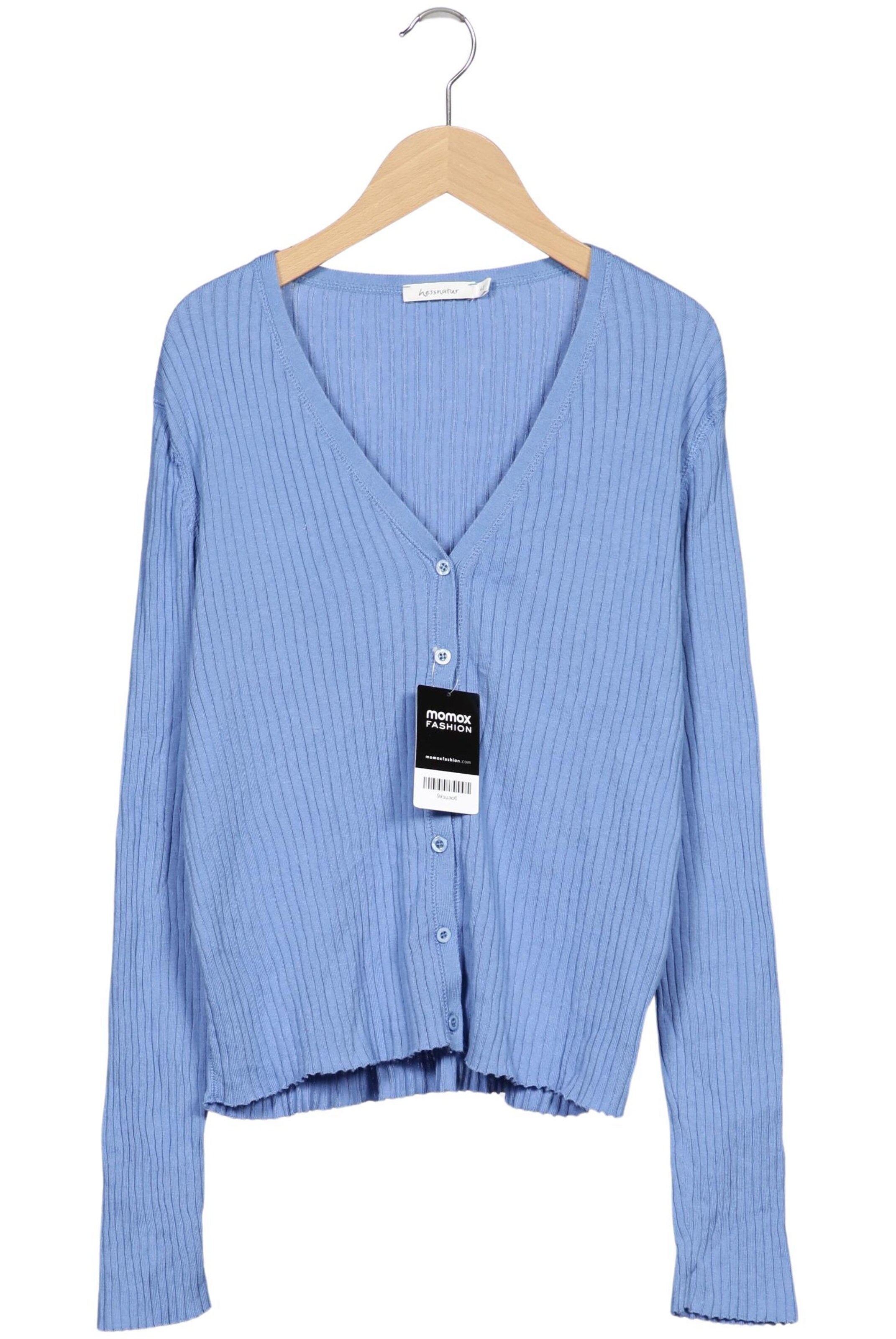 hessnatur Sweater & Cardigan in XL in Blue: front