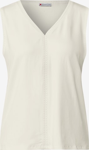 Haut STREET ONE en blanc : devant