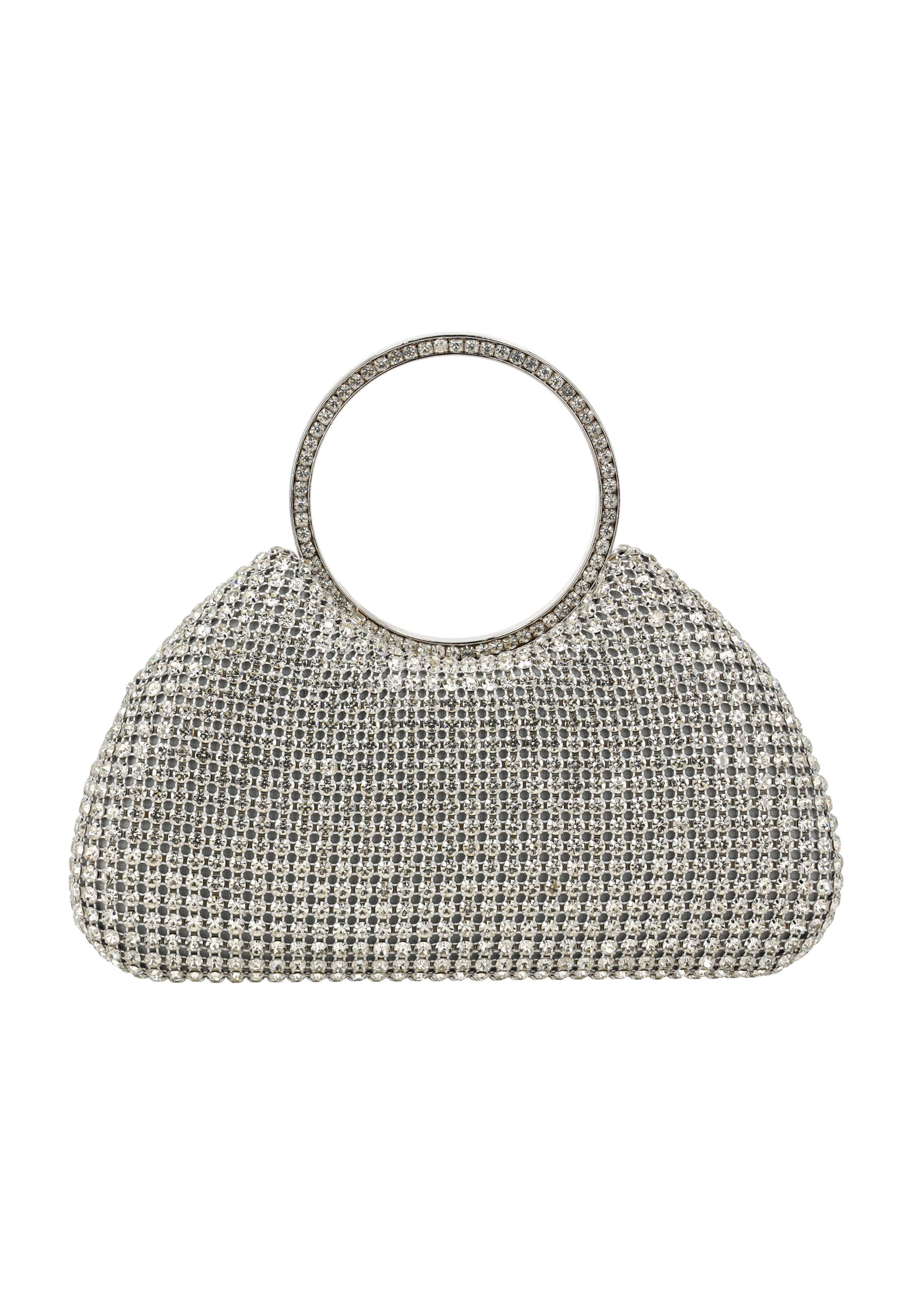 faina Handtasche in Silber: Vorderseite