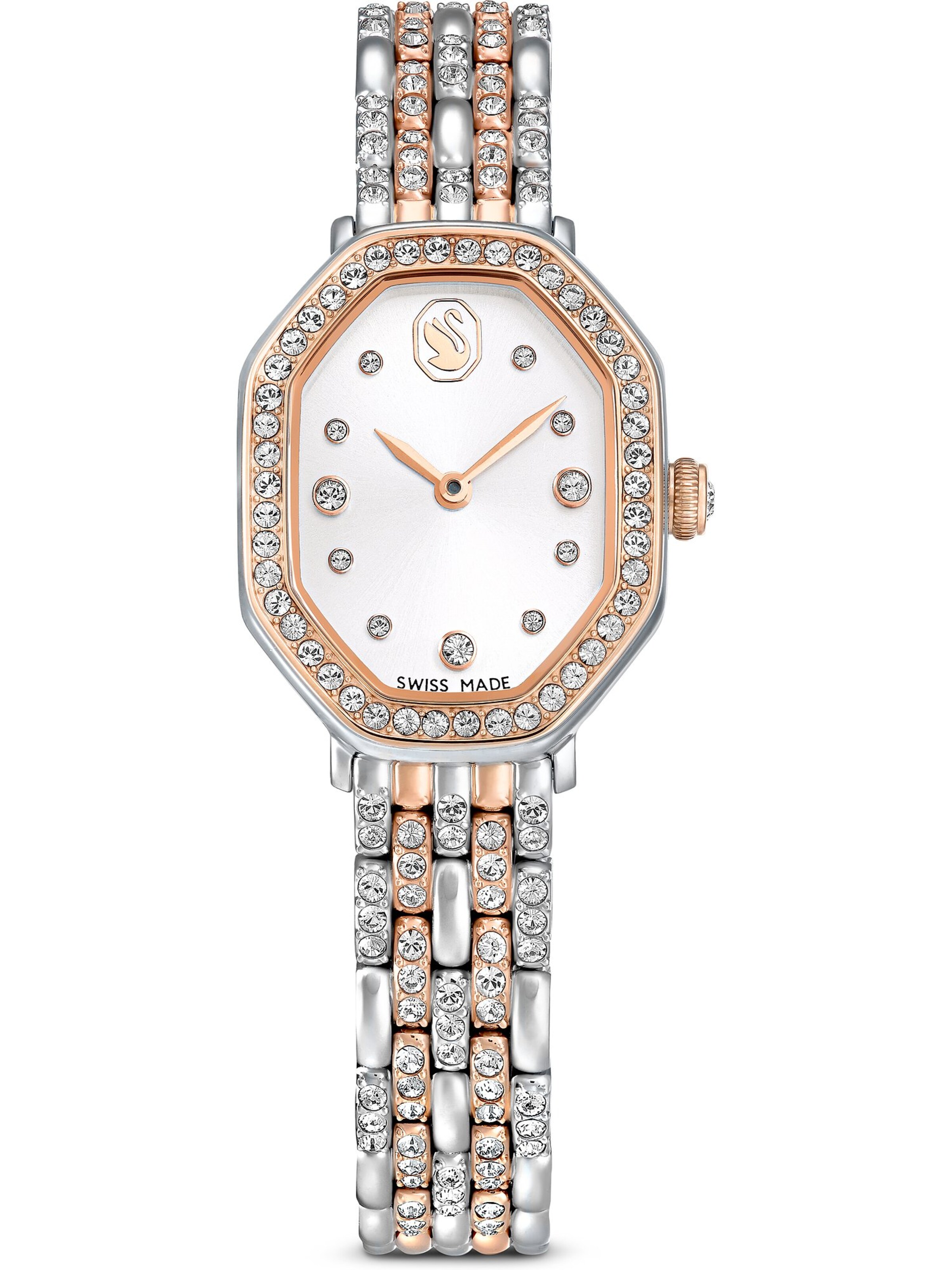 Swarovski Analoguhr in Pink: Vorderseite