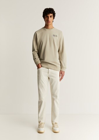 Scalpers Sweatshirt 'Plant' in Grey: front