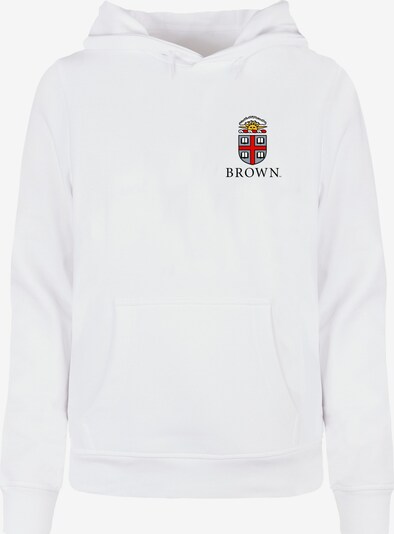 Merchcode Sweatshirt 'Brown University' in rot / schwarz / weiß, Produktansicht