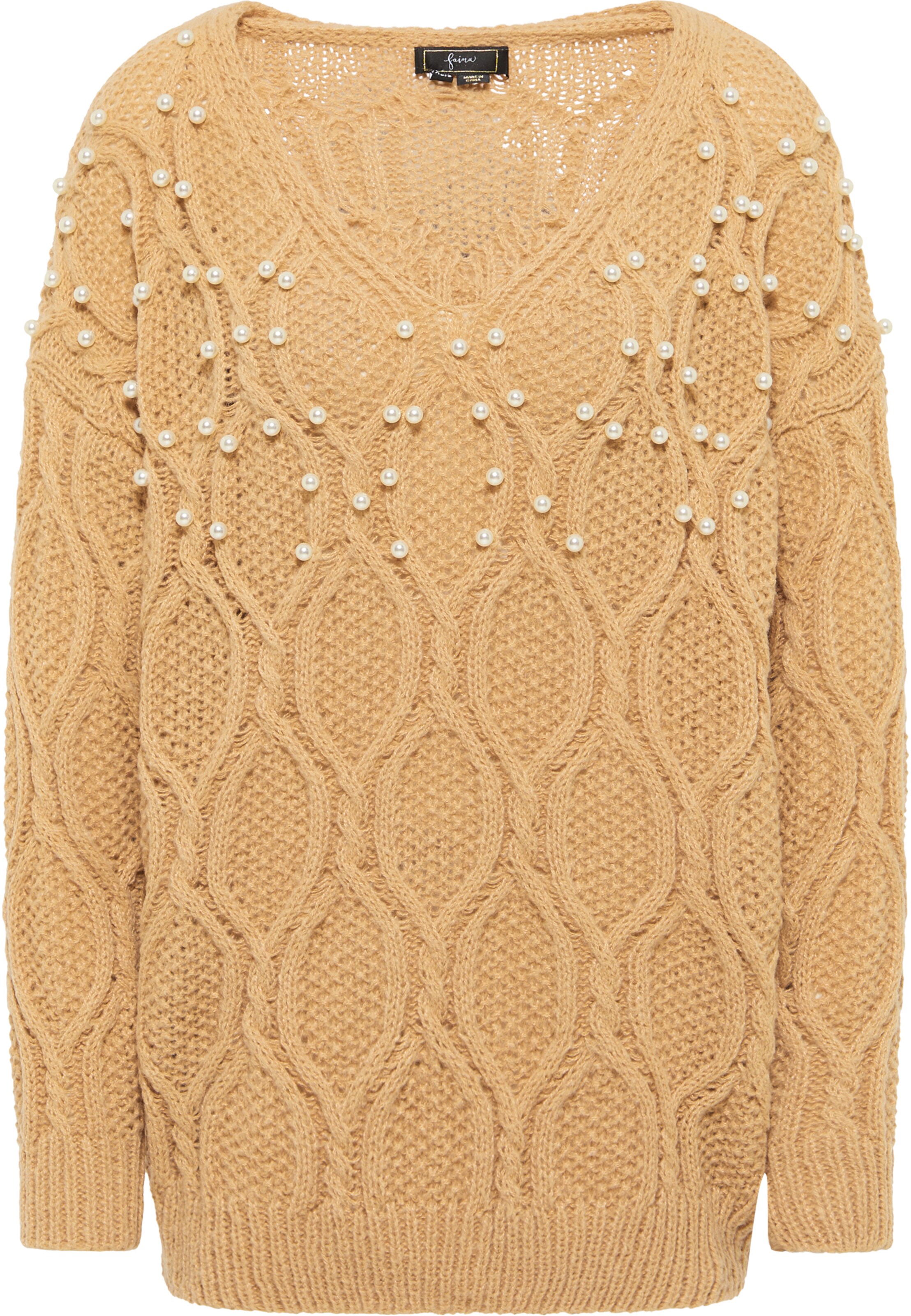 faina Pullover in Braun: Vorderseite