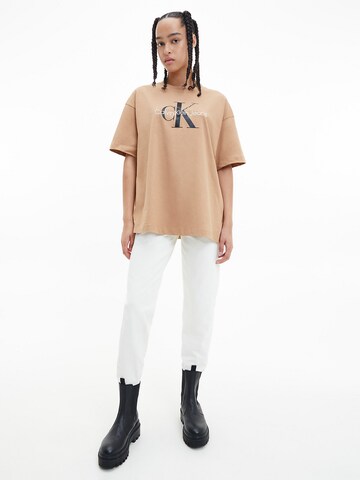 Calvin Klein Jeans Oversized Shirt in Brown