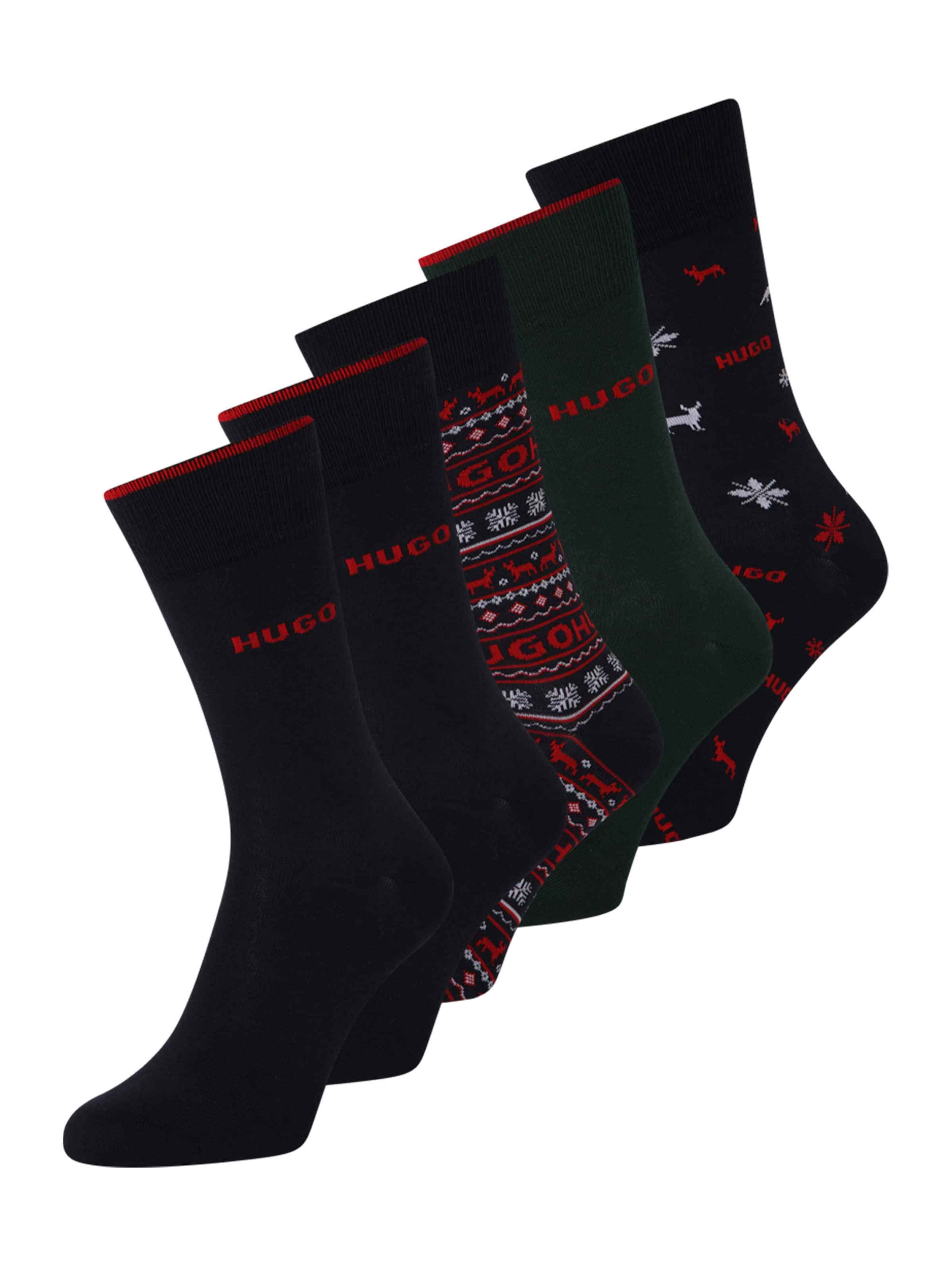 HUGO Ponožky 'XMAS' - Modrá: predná strana