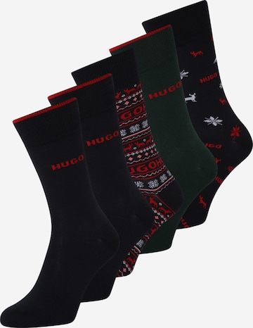 HUGO Sukat 'XMAS' värissä sininen: etupuoli