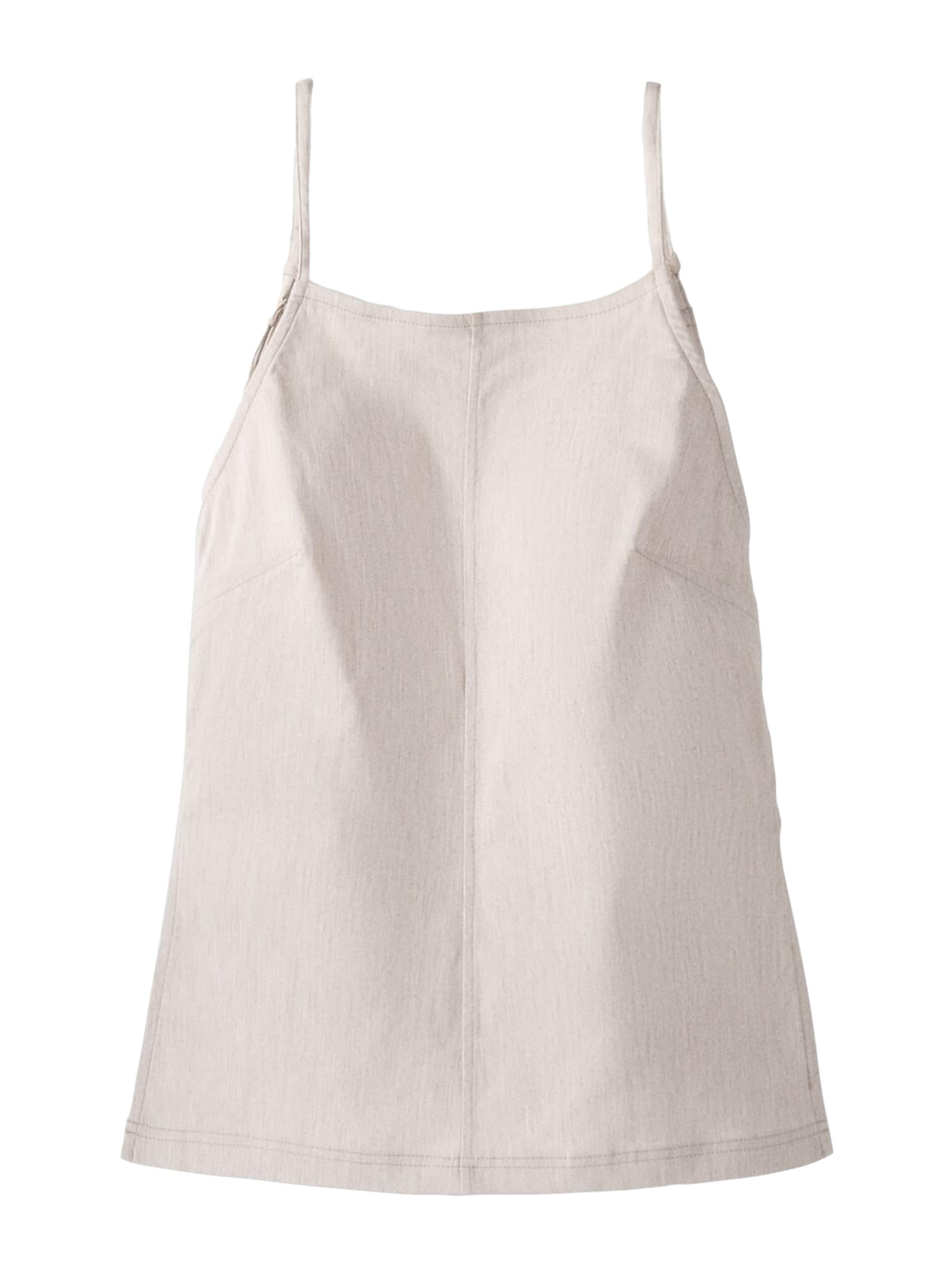 Bershka Топ в бежово: отпред