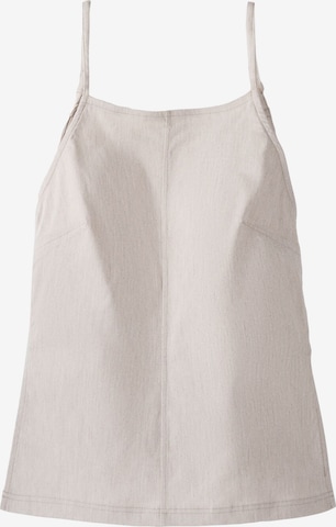 Top de la Bershka pe bej: față