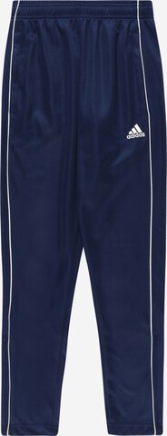 ADIDAS SPORTSWEAR Slimfit Sportbroek 'CORE 18' in Blauw: voorkant