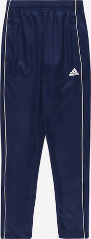 ADIDAS PERFORMANCE Workout Pants 'CORE 18' in Blue: front