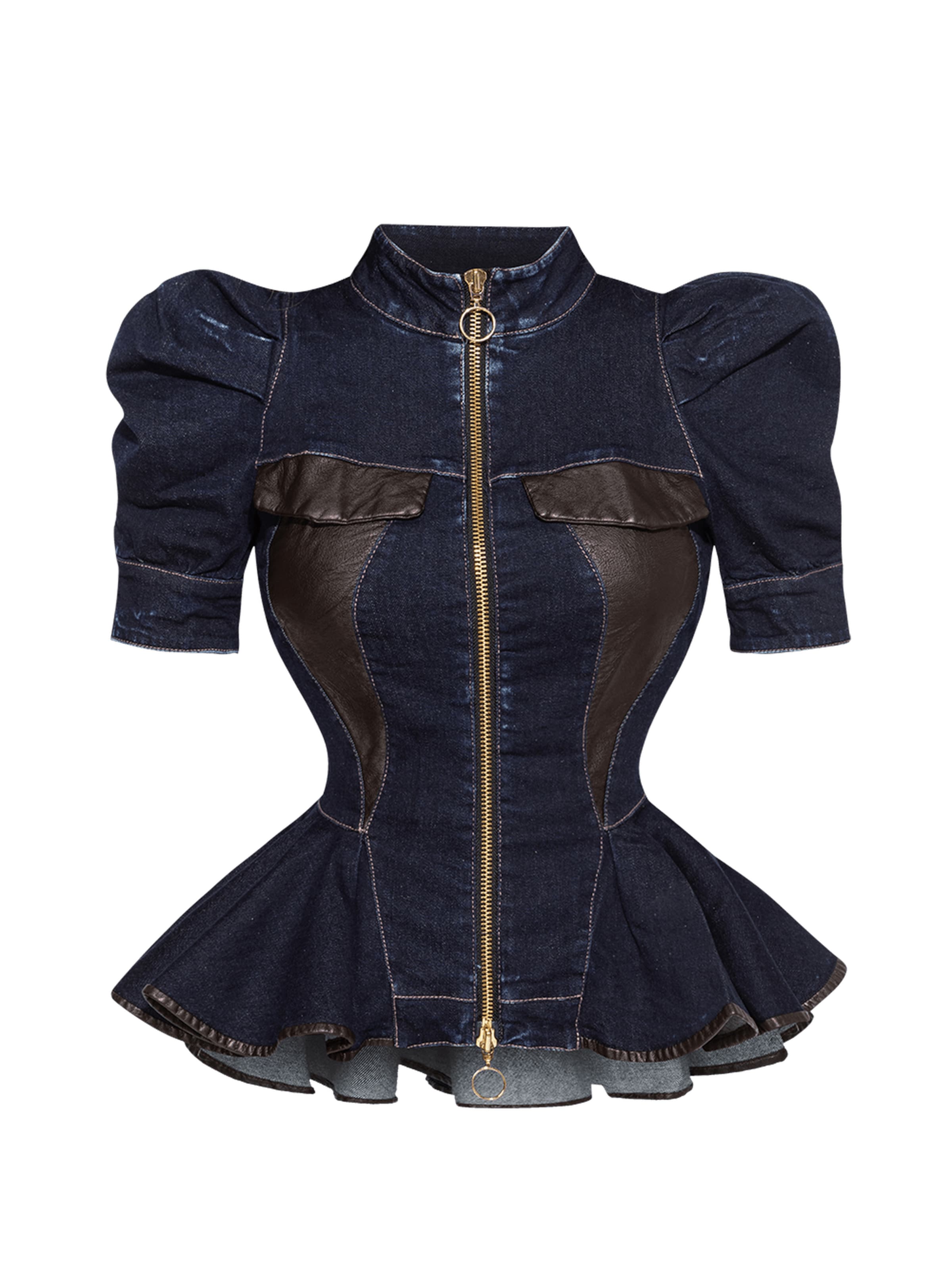 JIORO Blazer 'ESSENTIALS'‌‌‌‌‌‌‌‌‌ in Blau: Vorderseite