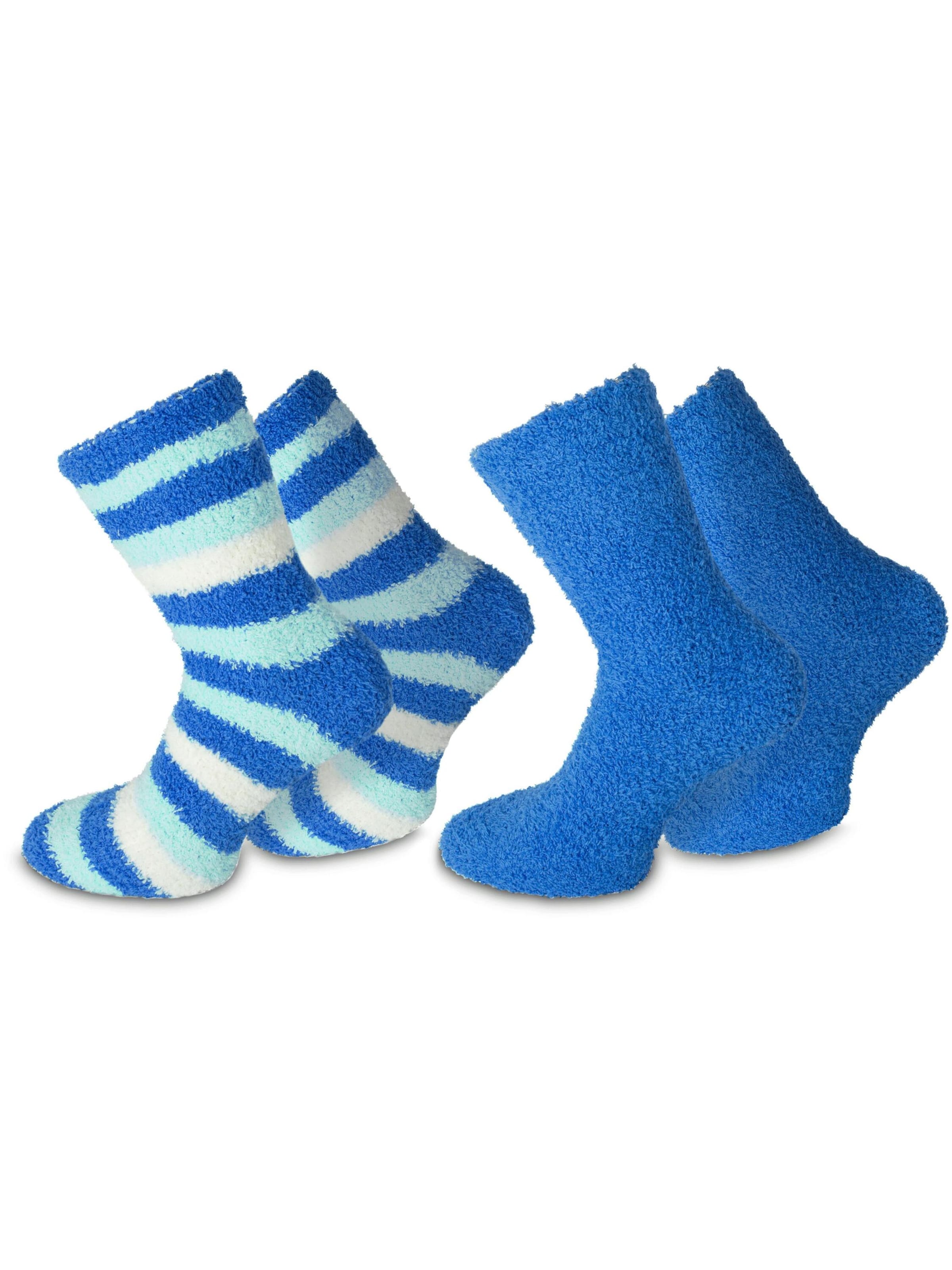 Chaussettes normani en bleu : devant