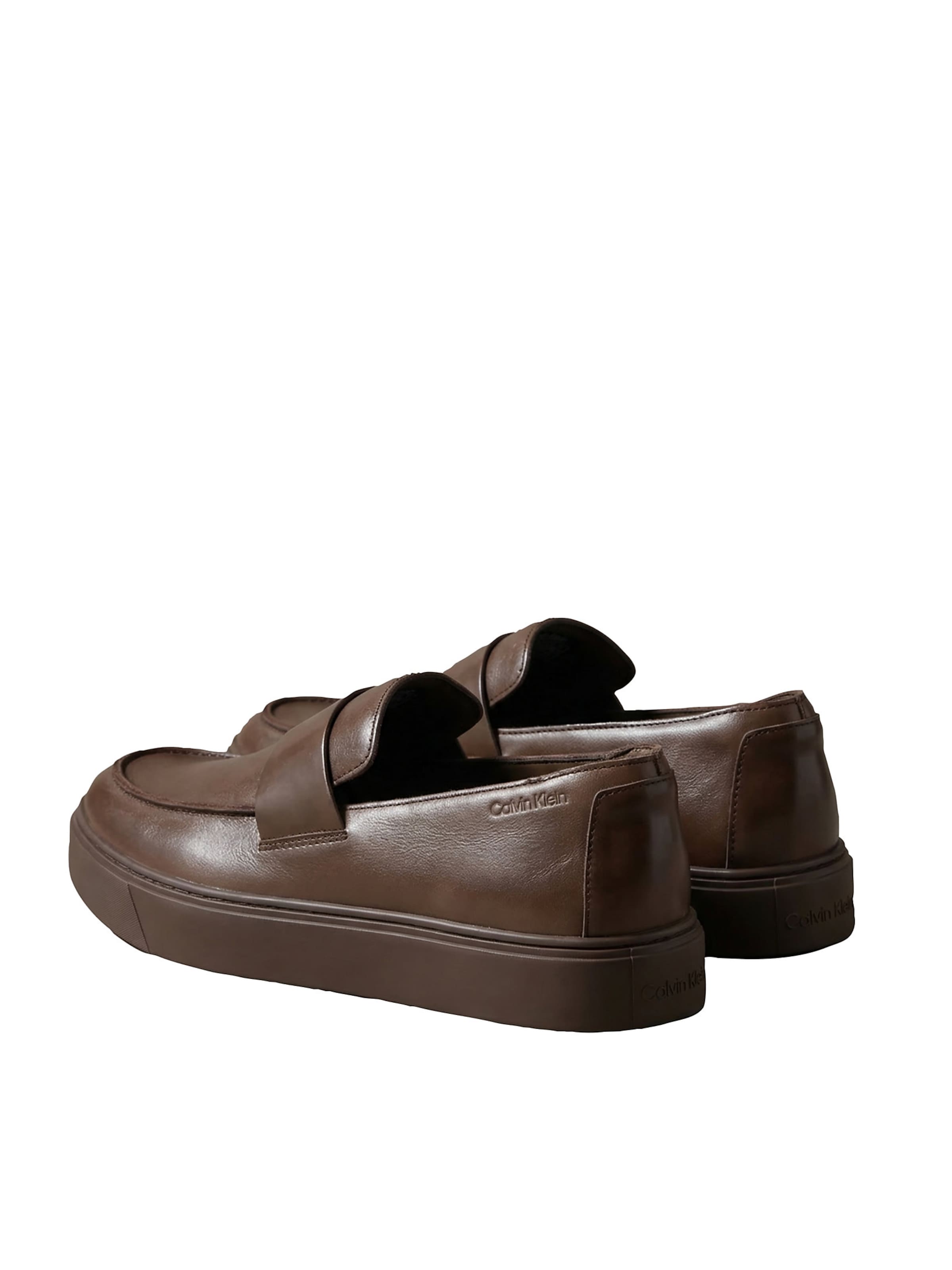 Calvin Klein Instappers in Bruin
