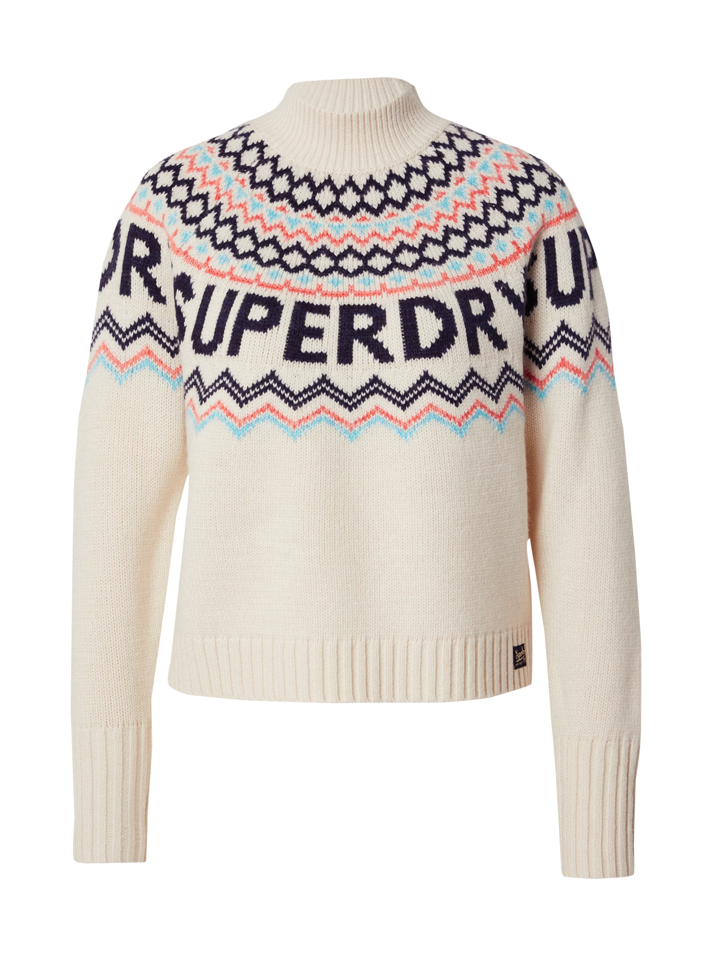 Superdry & Co Πουλόβερ 'Fairisle' σε μπεζ: μπροστά