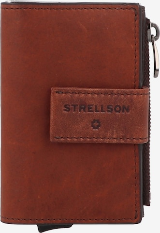Porte-monnaies 'Brick Lane C-Four' STRELLSON en marron : devant