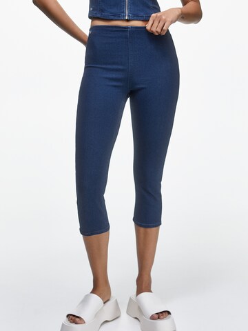 Pull&Bear Skinny Jeans in Blauw: voorkant