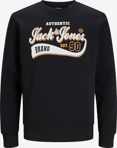 JACK & JONES Sweatshirt in honig / schwarz / weiß, Produktansicht