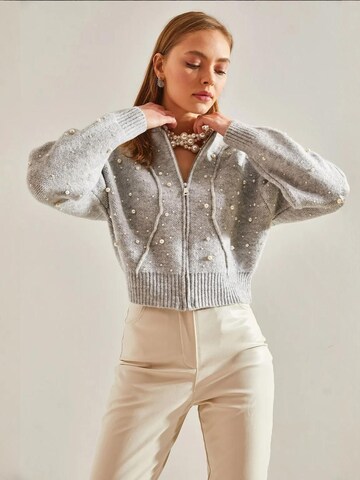 Cardigan 'Strickjacken' Bianco Lucci en gris