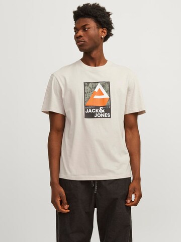 JACK & JONES T-Shirt 'OJJ' in Beige: predná strana