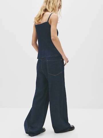 Pull&Bear Baggy Pleat-front jeans in Blue