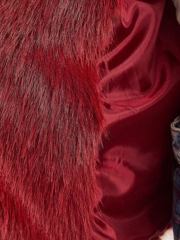 Veste mi-saison 'Kunstpelzmäntel' Bianco Lucci en rouge