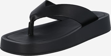 Alohas T-Bar Sandals 'Overcast' in Black: front