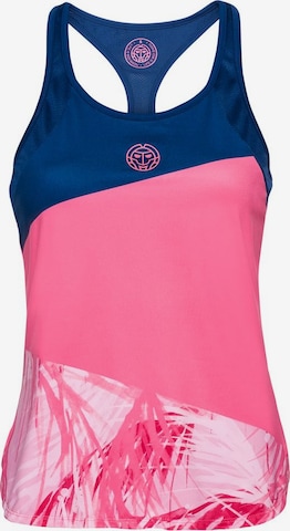 BIDI BADU Sports Top 'Fleur Tech' in Blue: front