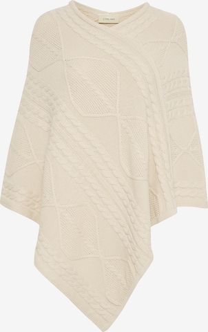 Cream Cape 'Sinne' in Beige: voorkant