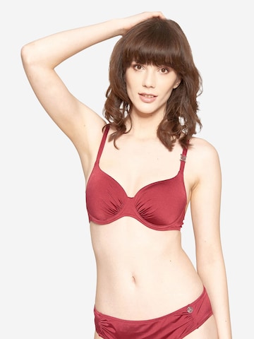 FÉRAUD PARIS Bikinitop ' Basic ' in Rood: voorkant
