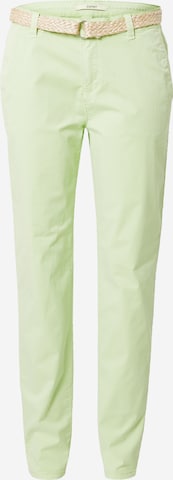 Pantaloni eleganți de la ESPRIT pe verde: față