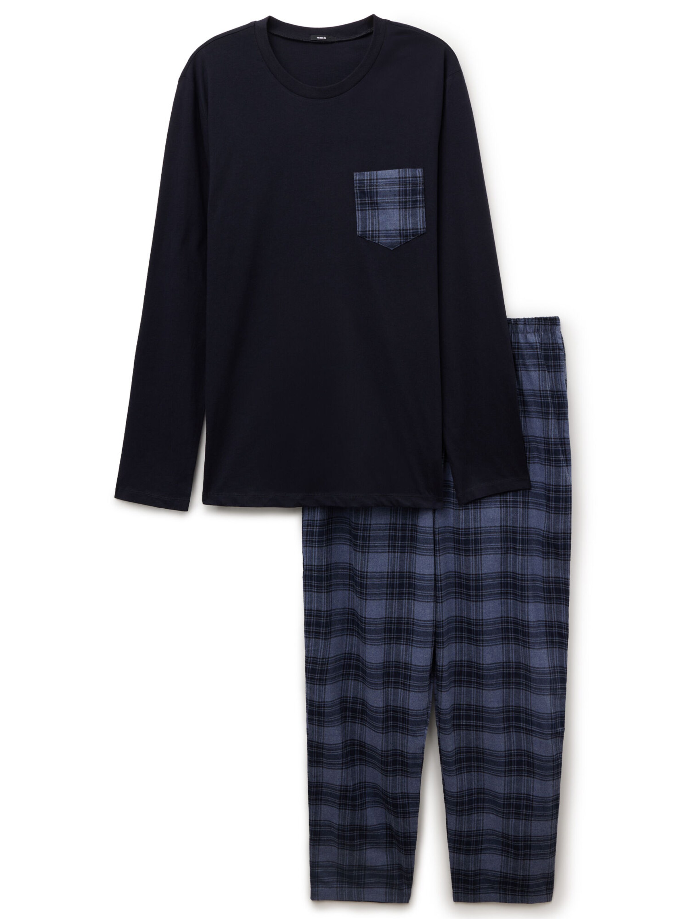 Tezenis Long Pajamas in Blue: front