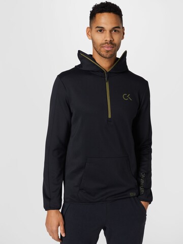 Calvin Klein Sport - Sweatshirt de desporto 'Balaclava' em preto: frente
