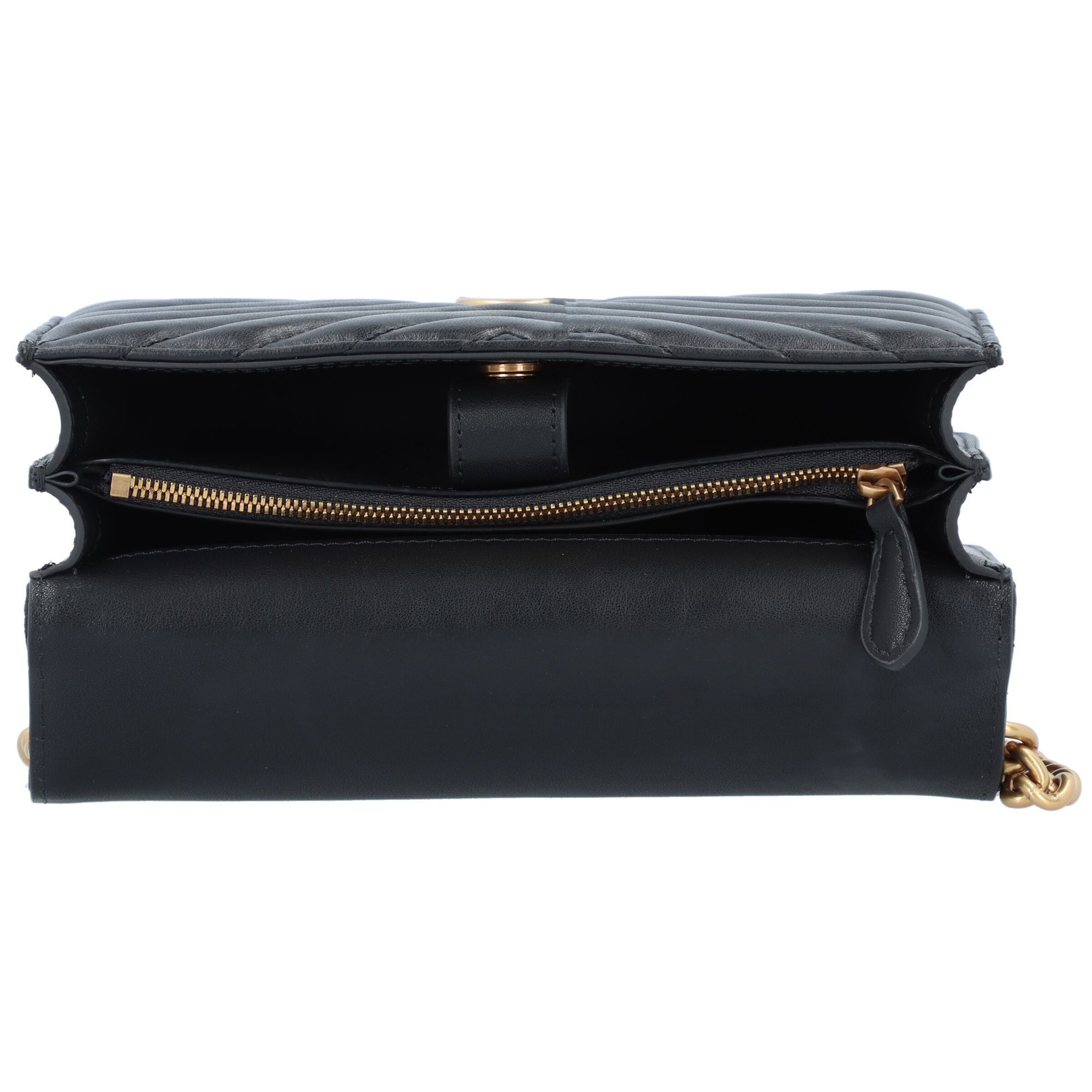 PINKO - Mala de ombro 'Love One' em preto