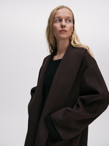 ABOUT YOU x Marie von Behrens Between-Seasons Coat in Brown: front