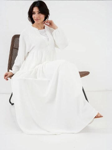 Bigdart Dress in White