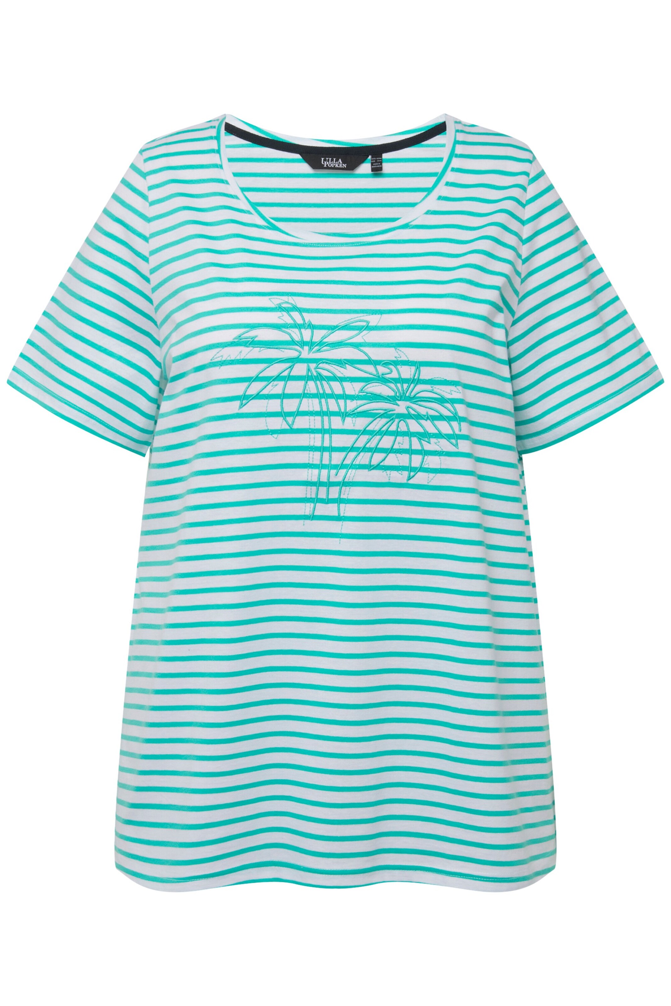 T-shirt Ulla Popken en vert : devant