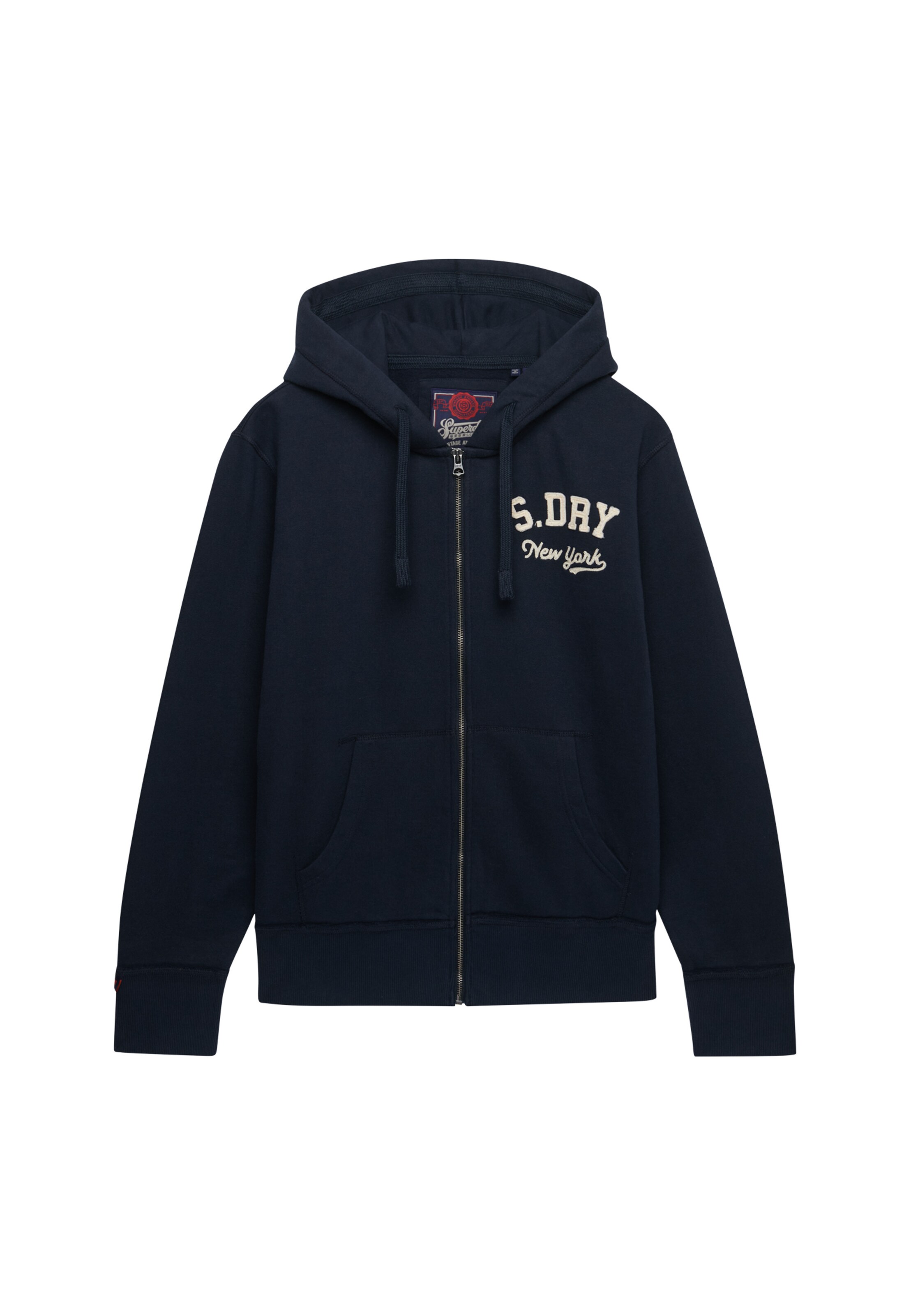 Superdry & Co Zip-Up Hoodie in S in Beige / Blue, Item view