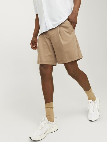 JACK & JONES Wide leg Chino trousers in Brown