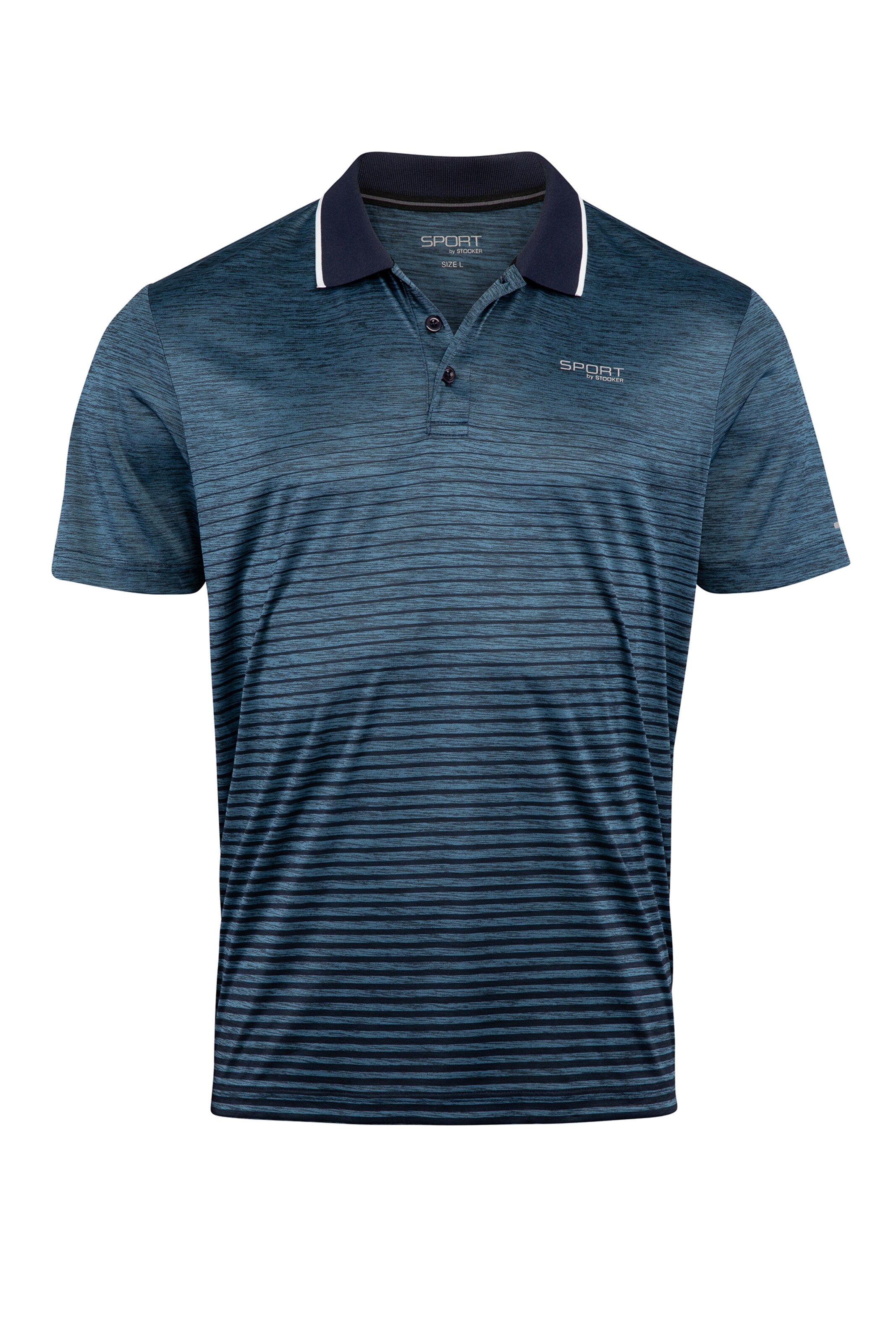 Stooker Men Poloshirt 'Pablo' in Blau: Vorderseite